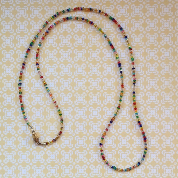 Handmade Jewelry - Handmade Rainbow Beaded Necklace